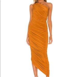 Norma Kamali Diana Gown Bronze S